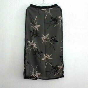 Clio, black and white bamboo Maxi skirt